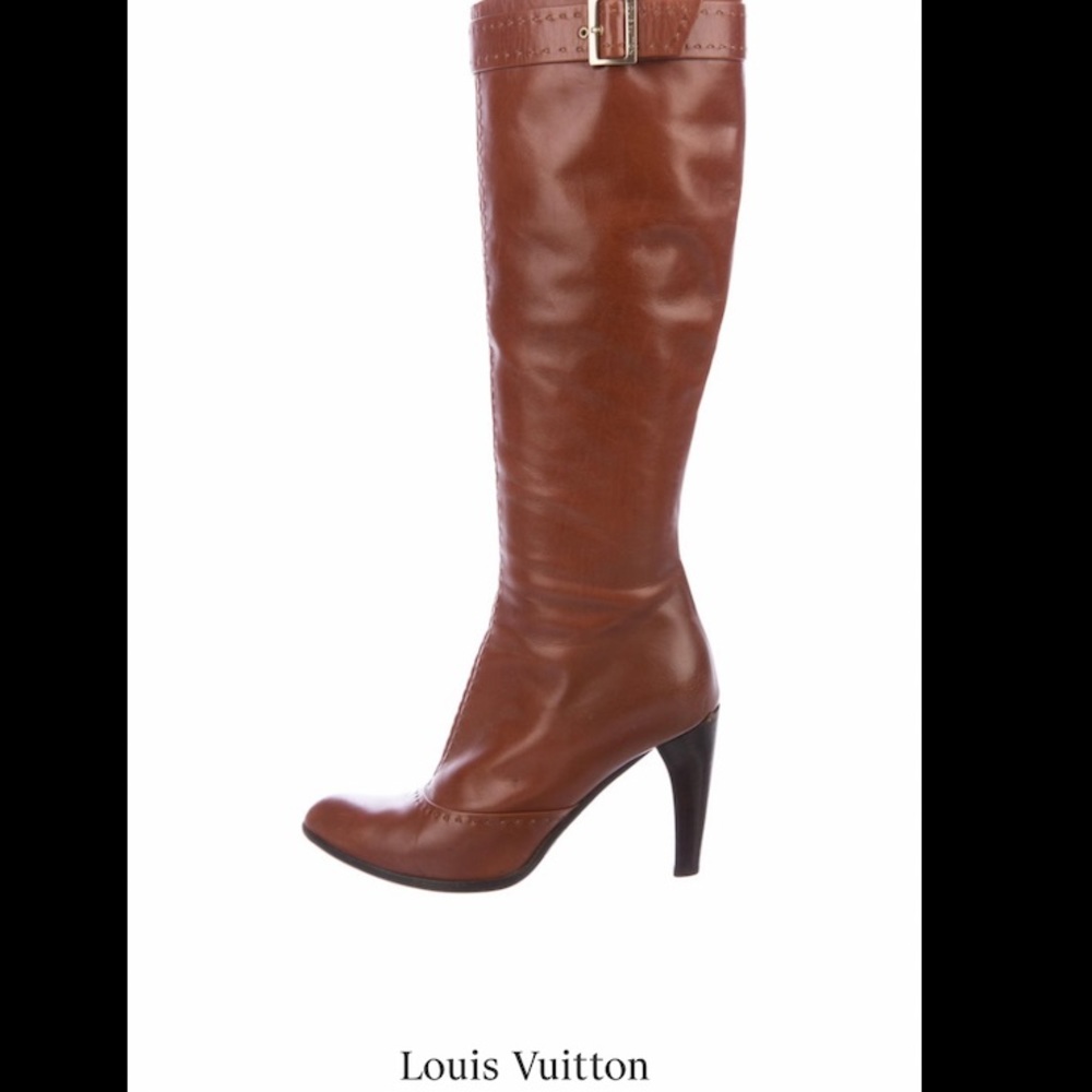 Vintage Leather Louis Vuitton Boots